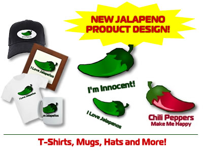 Chili Head gear - t-shirts, mugs, hats, mousepads, and more
