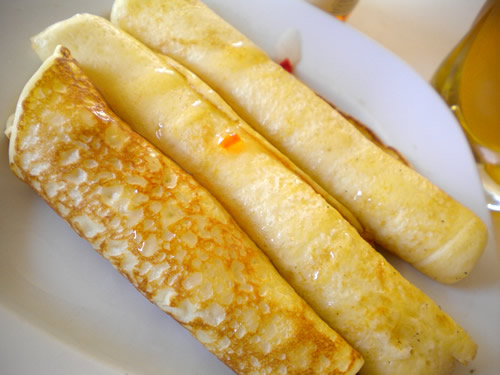 Crepes with Jalapeno Jelly