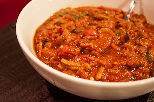 Spicy Turkey Chili with Jalapeno Peppers
