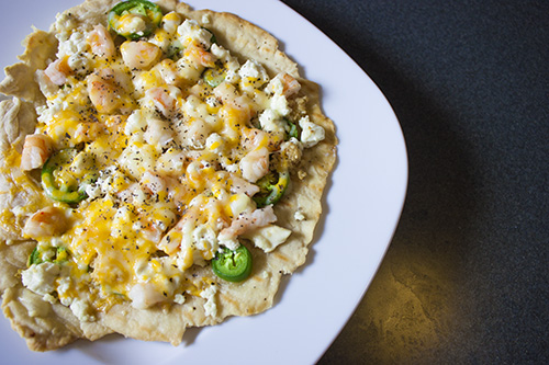 Deconstructed Shrimp Goat Cheese Jalapeno Poppers Pizza Recipe