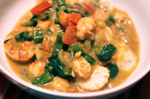 Spicy Seafood Etouffee Recipe with Jalapeno Peppers