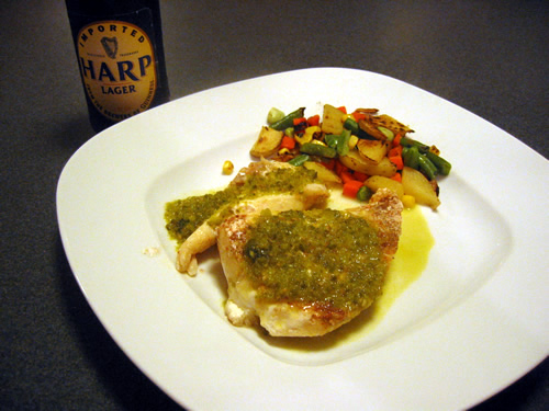 Orange Roughy with Jalapeno Lime Sauce